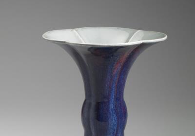 图片[2]-Gu vase with foliated rim in glaze imitating Jun ware, Qing dynasty, Qianlong reign (1736-1795)-China Archive